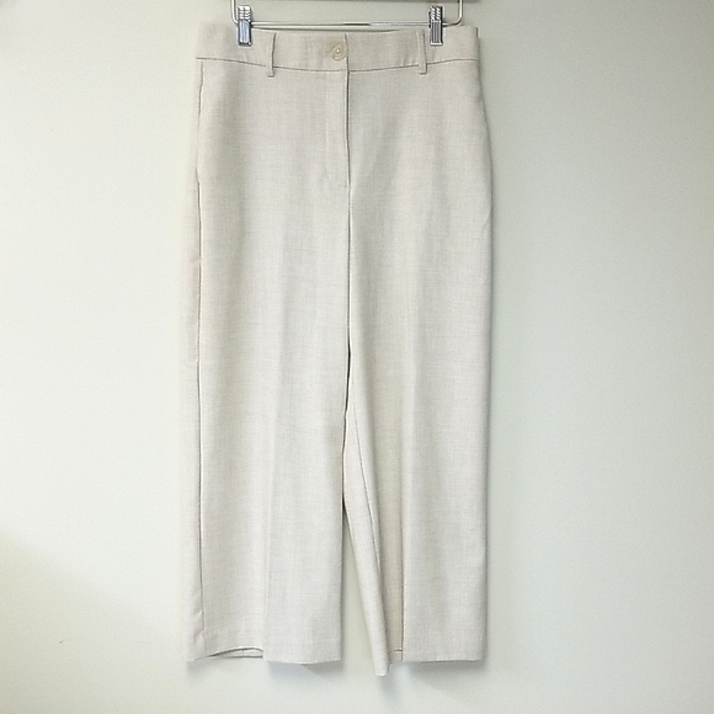 Cropped Elegant High Waist Trousers - Picture 2 of 6